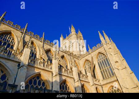 L'Abbaye de Bath, Bath, Somerset, Angleterre Banque D'Images