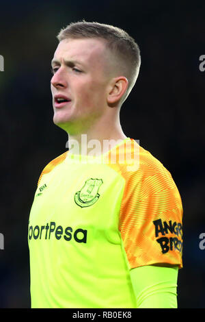 Liverpool, Royaume-Uni. 5e jan 2019. La Jordanie Pickford d'Everton pendant le match entre Everton et Lincoln City à Goodison Park, le 5 janvier 2019 à Liverpool, en Angleterre. (Photo par Tony Taylor/phcimages.com) : PHC Crédit Images/Alamy Live News Editorial uniquement, licence requise pour un usage commercial. Aucune utilisation de pari, de jeux ou d'un seul club/ligue/dvd publications.' Credit : PHC Images/Alamy Live News Banque D'Images