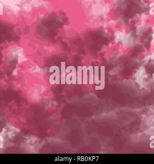 Aquarelle rose et pourpre motif cloudscape, vector illustration Illustration de Vecteur