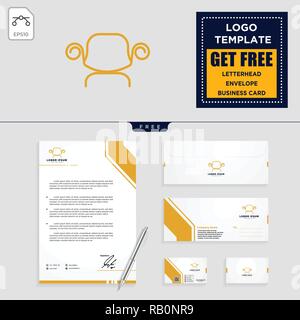 Intérieur chaises modèle logo illustration vectorielle et de la papeterie, papier à en-tête, carte de visite, la conception de l'enveloppe Illustration de Vecteur
