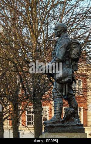 TUNBRIDGE WELLS, KENT/UK - 4 janvier : Tunbridge Wells War Memorial à Royal Tunbridge Wells Kent le 4 janvier 2019 Banque D'Images