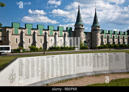 Vues de la ville de Québec Armory Banque D'Images