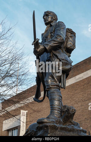 TUNBRIDGE WELLS, KENT/UK - 4 janvier : Tunbridge Wells War Memorial à Royal Tunbridge Wells Kent le 4 janvier 2019 Banque D'Images