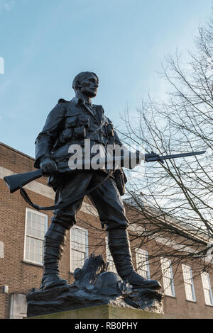 TUNBRIDGE WELLS, KENT/UK - 4 janvier : Tunbridge Wells War Memorial à Royal Tunbridge Wells Kent le 4 janvier 2019 Banque D'Images