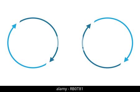 Rotation de flèches Illustration de Vecteur