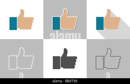 Comme vector set Illustration de Vecteur