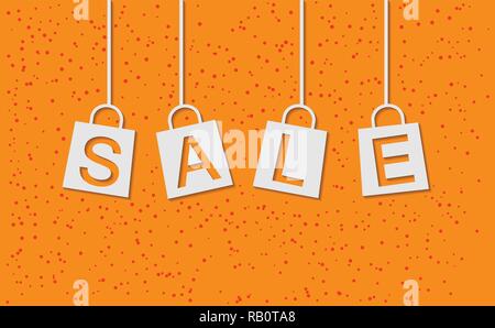 Vente Fond de sac Illustration de Vecteur