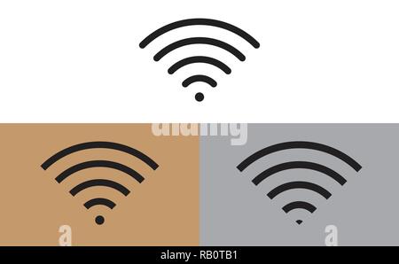 Icônes routeur mobile Wifi Illustration de Vecteur