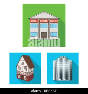 Hut,château,retro,style,logement,architecture,prix,ferme,tourisme,bâtiment,triomphale,ville,chambre,business,scolaire,hotel,boutique,théâtre,design,musée,set,icône,,illustration,collection,isolé,graphique,élément signe,télévision,,ombre, vecteurs vecteur , Illustration de Vecteur