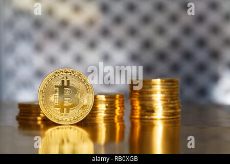 Le Bitcoin avenir du système monétaire mondial Banque D'Images