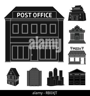 Hut,château,architecture,retro,ferme,logement,style,stable,prix,champ,tour,office de tourisme,tourisme,bâtiment,triomphale,ville,chambre,business,scolaire,hotel,boutique,théâtre,design,musée,set,icône,,illustration,collection,isolé,graphique,élément,signer,Black,simple, vecteurs vecteur , Illustration de Vecteur