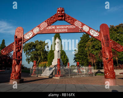 Memorial et wirtschaftsberatungs-Maniapoto, Kihikihi, District de la WAIPA, Nouvelle-Zélande Banque D'Images