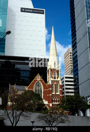 Rue Albert Eglise unifiante, Brisbane, Queensland, Australie Banque D'Images