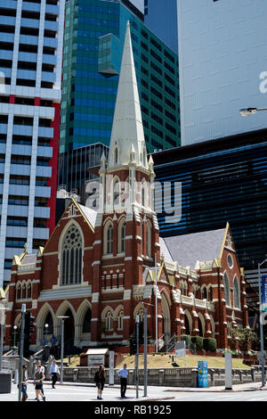 Rue Albert Eglise unifiante, Brisbane, Queensland, Australie Banque D'Images