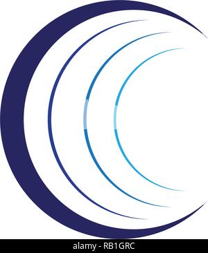 Monde fil Modèle Logo vector illustration Illustration de Vecteur