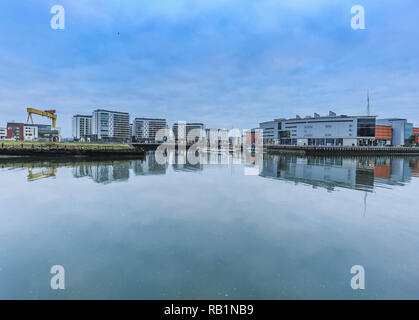 BELFAST RIVER LAGAN Banque D'Images