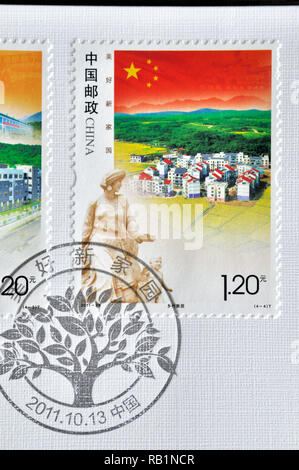 Chine - circa 2011 : timbres un imprimé en Chine montre 2011- 26 belle patrie , circa 2011. Banque D'Images