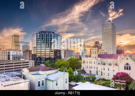 Memphis, Tennessee, USA Centre-ville city skyline at Dusk. Banque D'Images