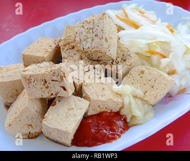 Le Tofu fermer jusqu'à Taiwan Banque D'Images