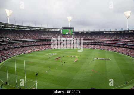 Match de l'ANZAC day 2015 à Melbourne Cricket Ground Banque D'Images