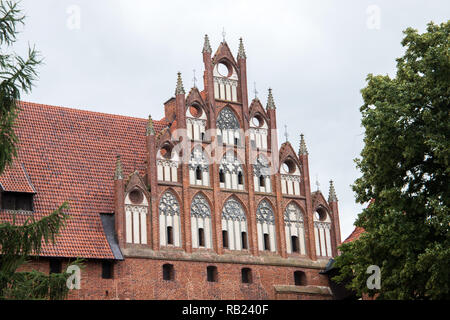 Mediecal château Teutonique de Malbork, Pologne Banque D'Images