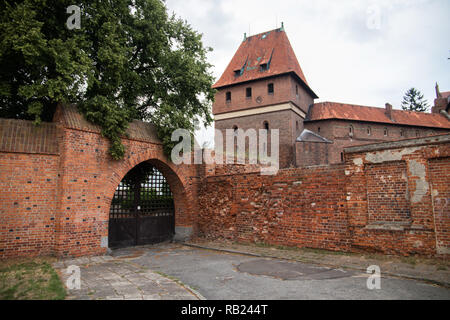 Mediecal château Teutonique de Malbork, Pologne Banque D'Images