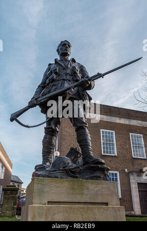 TUNBRIDGE WELLS, KENT/UK - 4 janvier : Tunbridge Wells War Memorial à Royal Tunbridge Wells Kent le 4 janvier 2019 Banque D'Images