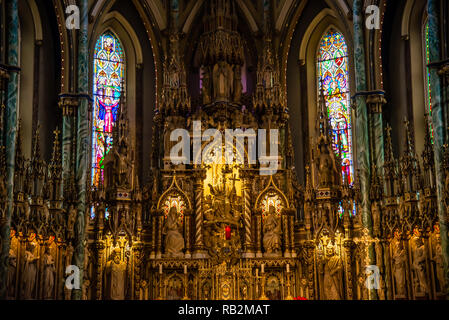 Basilique-cathédrale Notre-Dame d'Ottawa Ontario Canada Banque D'Images