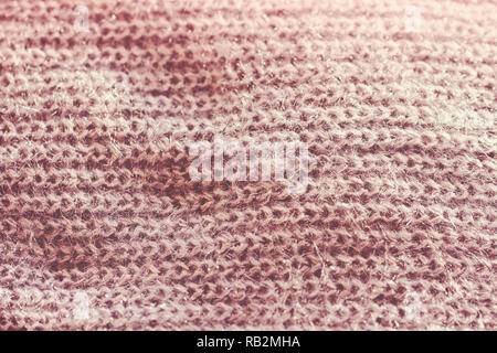 Rangées de boucles, detal de fluffy chandail tricoté à la main, écharpe. Soft chaud pour motif papier peint ou design de bannières Banque D'Images