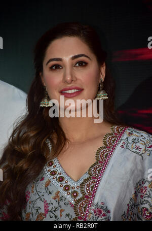 Mumbai, Inde. 5e Jan, 2019. Nargis Fakhri actrice vu au cours de son prochain film Amavas's trailer lancement à Mumbai. Credit : Azhar Khan SOPA/Images/ZUMA/Alamy Fil Live News Banque D'Images