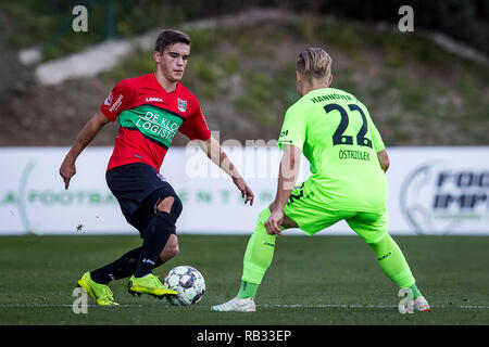 Estepona, Espagne. 06 Jan, 2019. ESTEPONA - 06-01-2019 de football néerlandais, Keuken Kampioen divisie 2018 / 2019 la saison. Bart van Rooij pendant le match NEC - Hanovre 96. Credit : Pro Shots/Alamy Live News Banque D'Images