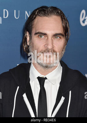 Los Angeles, USA. 5 janvier 2019. Joaquin Phoenix s'occupe du ciel Michael Muller, présentée par l'Art de l'Élysée à un lieu privé le 5 janvier 2019 à Los Angeles, Californie. Crédit : Jeffrey Mayer/Alamy Live News Banque D'Images