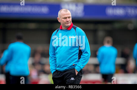 Woking, Royaume-Uni. 06 Jan, 2019. Woking Manager Alan Dowson de l'avant de la FA Cup 3ème tour entre Woking et Watford au stade de Kingfield, Woking, Angleterre le 6 janvier 2019. Photo par Andy Rowland. . (Photographie peut uniquement être utilisé pour les journaux et/ou magazines fins éditoriales. www.football-dataco.com) Crédit : Andrew Rowland/Alamy Live News Banque D'Images