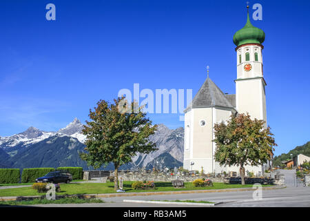 L'Eglise de Saint Bartholomaeus, Montafon Banque D'Images