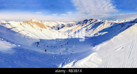 Ischgl, Autriche Région de sports d'hiver Banque D'Images