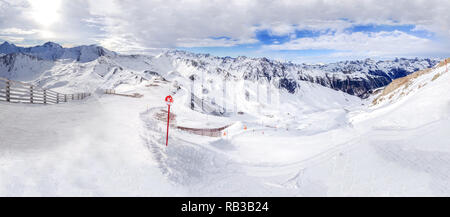 Ischgl, Autriche Région de sports d'hiver Banque D'Images