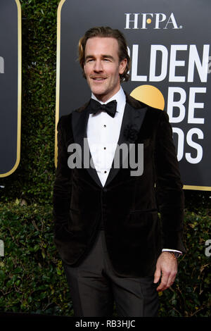 David James Van Der Beek assiste à la 76e Golden Globe Awards au Beverly Hilton de Los Angeles, CA le dimanche, Janvier 6, 2019. Banque D'Images