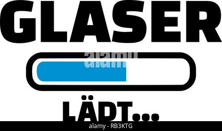 Impulsion de signal de ligne avec glazier titre allemand Illustration de Vecteur