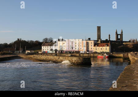 Port de St Andrews Fife Ecosse Janvier 2019 Banque D'Images