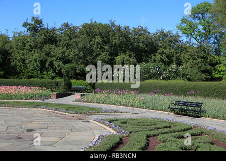 Jardin conservatoire, Central Park, Manhattan, New York City, États-Unis d'Amérique Banque D'Images