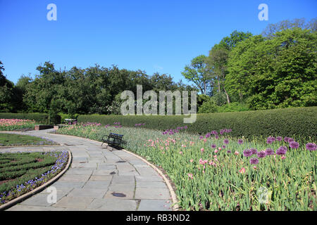 Jardin conservatoire, Central Park, Manhattan, New York City, États-Unis d'Amérique Banque D'Images