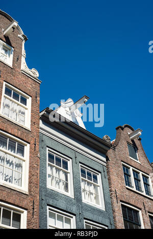 L'architecture traditionnelle à Amsterdam, Pays-Bas Banque D'Images