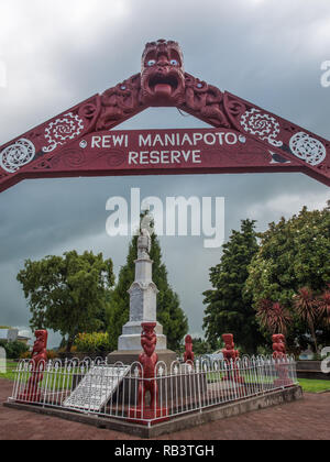 Memorial et wirtschaftsberatungs-Maniapoto, Kihikihi, District de la WAIPA, Nouvelle-Zélande Banque D'Images