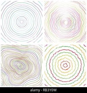 Les cernes des arbres vecteur contexte et tronc de l'arbre de scie Illustration de Vecteur