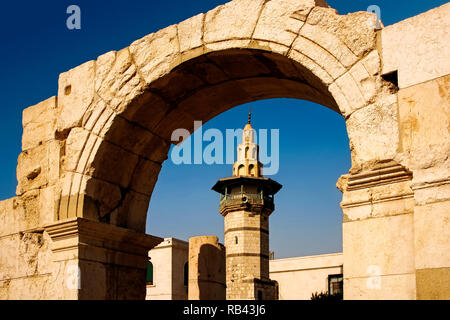 Al-Kharab, arch arch victoire romaine sur la Via Recta. Damas. La Syrie, au Moyen-Orient Banque D'Images