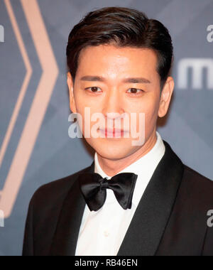 Bae Soo-Bin, Dec 30, 2018 : l'acteur sud-coréen Bae Soo-Bin assiste à un événement tapis rouge de la MBC Drama Awards 2018 à Séoul, Corée du Sud. Credit : Lee Jae-Won/AFLO/Alamy Live News Banque D'Images