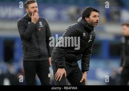 NICKY CROWLEY , DANNY CROWLEY, LINCOLN CITY FC, Everton FC MANAGER V LINCOLN CITY, unis en FA CUP, 2019 Banque D'Images
