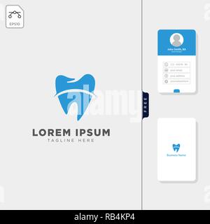 Logo vector illustration modèle dentaire et le logo de l'inspiration, obtenez gratuitement un modèle de conception de carte de visite Illustration de Vecteur