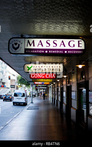 Elizabeth Street, centre-ville de Brisbane, Queensland, Australie Banque D'Images