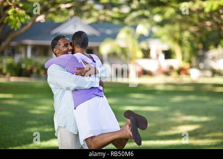 Couple et de rire. Banque D'Images